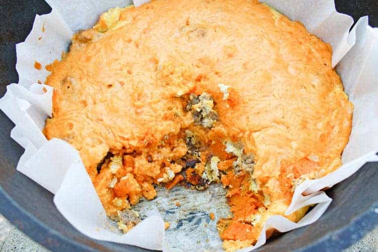 Mountain Man Breakfast in Dutch Oven