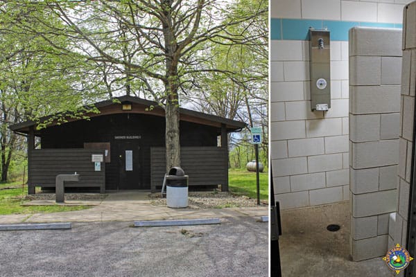 shower house at the campground