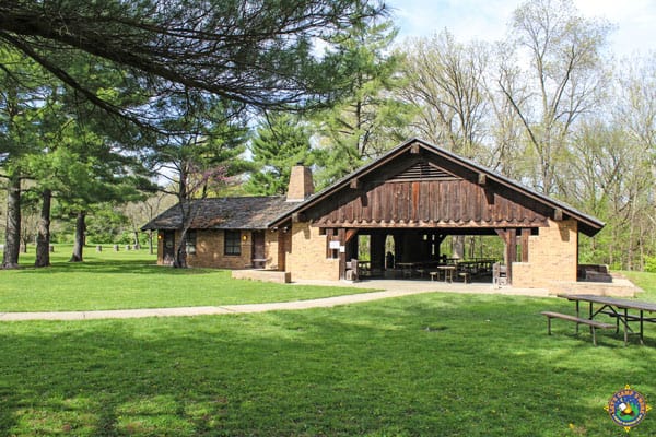 Kickapoo State Park Pavilion near Danville Illinois