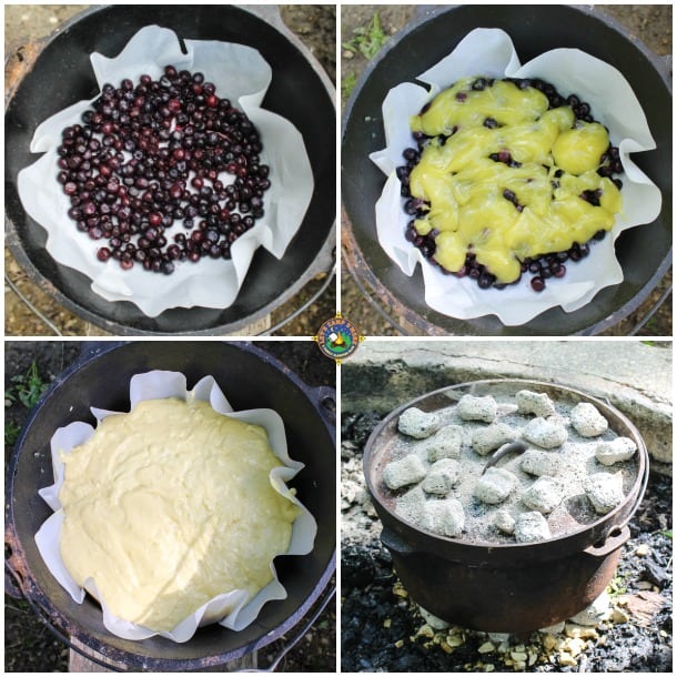 Lemon Blueberry Dump Cake directions