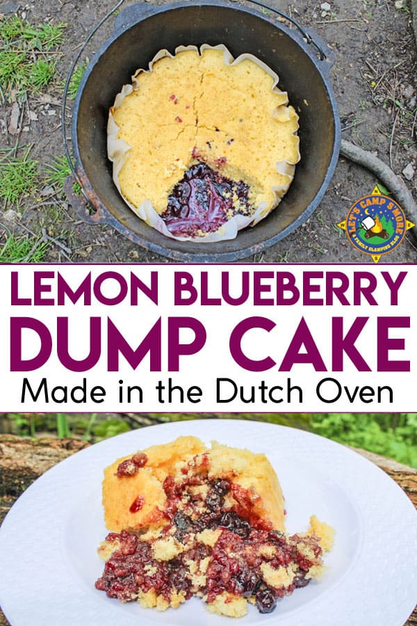 2 photos of Blueberry Lemon Dump Cake