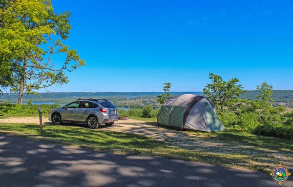 Ridge Campsite at Wyalusing State Park Campground