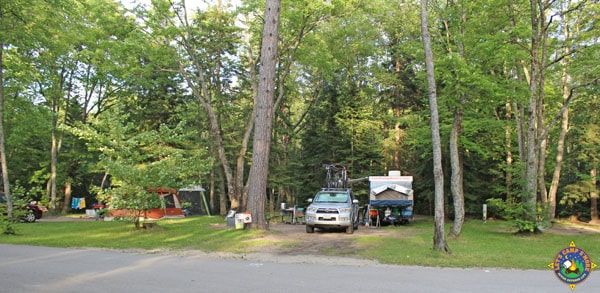 campsite 18 at Tahquamenon Falls State Park