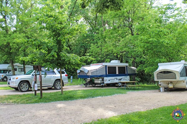 campsite at Pulpit Rock Campground