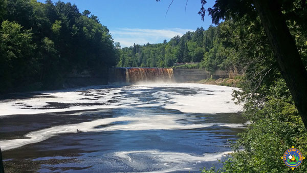 view of the falls in the UP