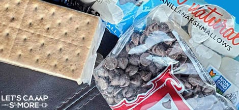 ingredients for vegan s'mores