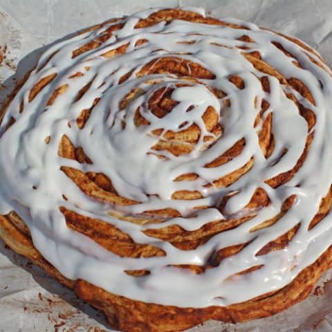 Giant Cinnamon Roll Camping Recipe