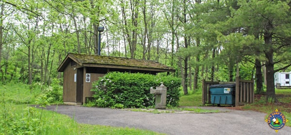 pit potty at a campground