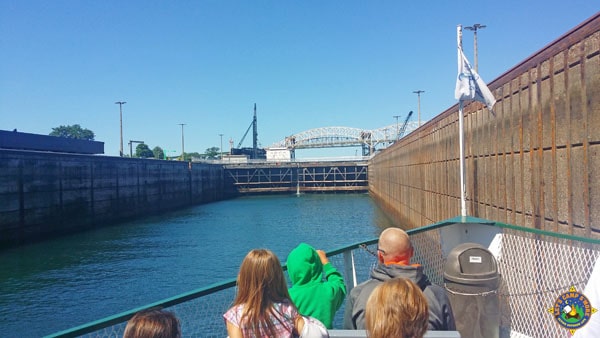 Boat through the Soo Locks