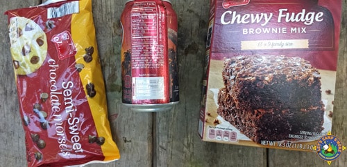Dutch Oven Brownie ingredients
