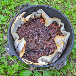Dutch Oven Turtle Lava Cake