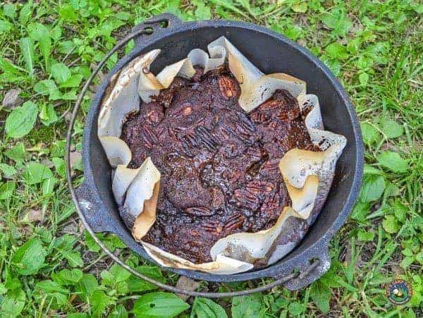 Dutch Oven Turtle Lava Cake