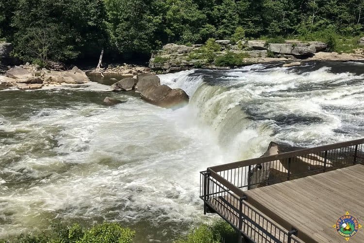 Ohiopyle State Park, PA - Enjoy Ohiopyle State Park Camping south of Pittsburgh in Pennsylvania. This popular recreation area offers whitewater rafting, hiking, and biking.