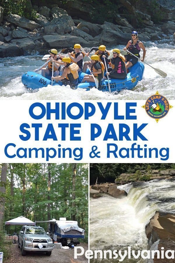 collage of images from Ohiopyle State Park in PA
