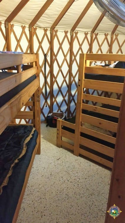 Inside of Ohiopyle Yurt