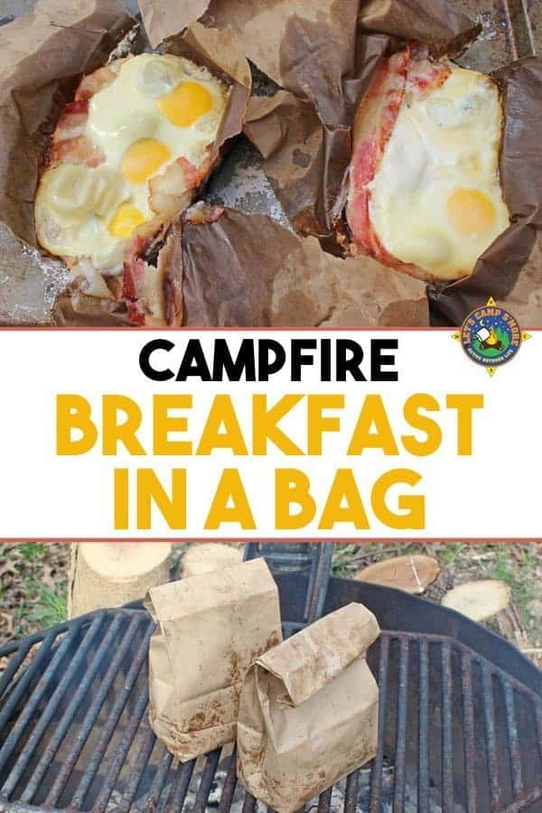 Campfire Breakfast in a Bag Recipe - Looking for a great camping breakfast? Try this Breakfast in a Bag that is made over the campfire. This simple recipe is fun and easy to make!