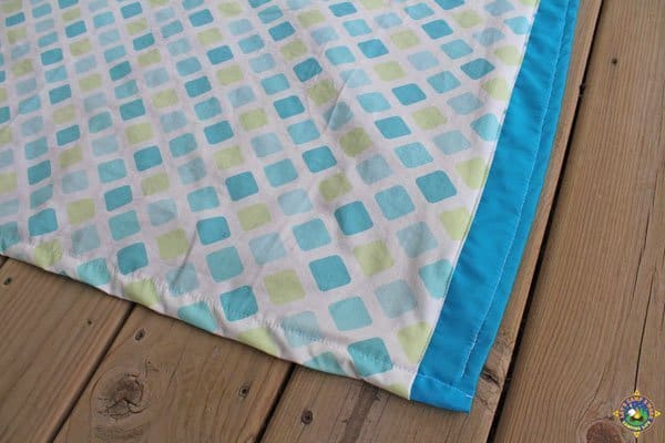 close up of a newly sewn curtain