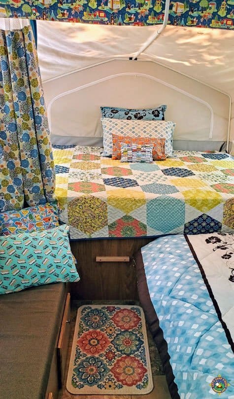  pop up camper bunk end