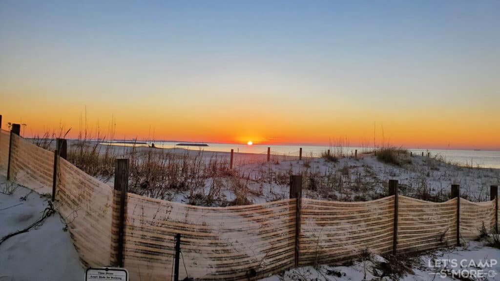 sunrise at Dauphin Island