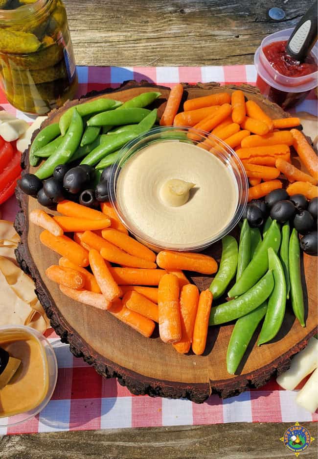 Vegetables on a Wooden Display Board