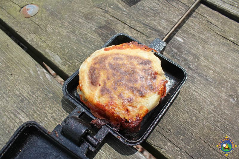 pie iron pizza sandwich
