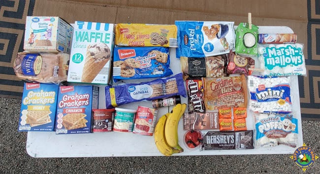 ingredients to make s'mores