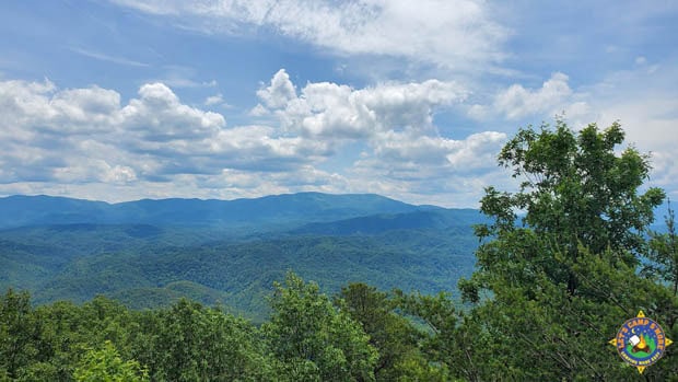 view of the Great Smoky Mountains