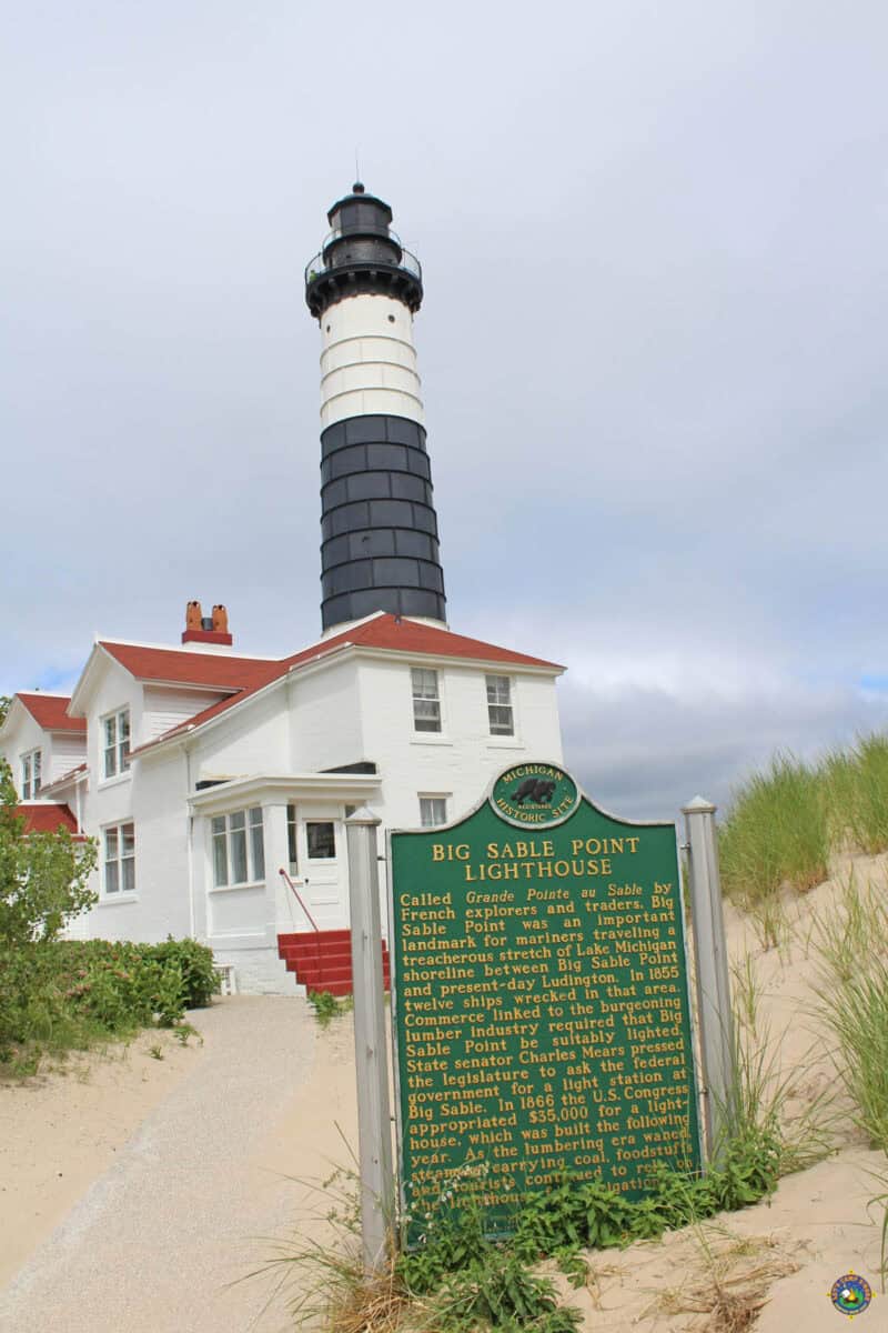 the Big Sable Lighthouse at Ludington State Park