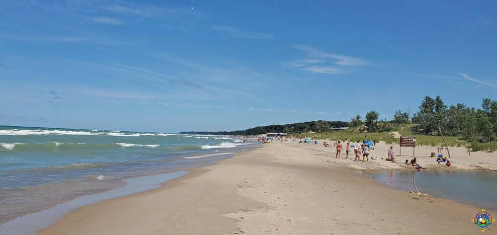 Beach at Warren Dunes State Park