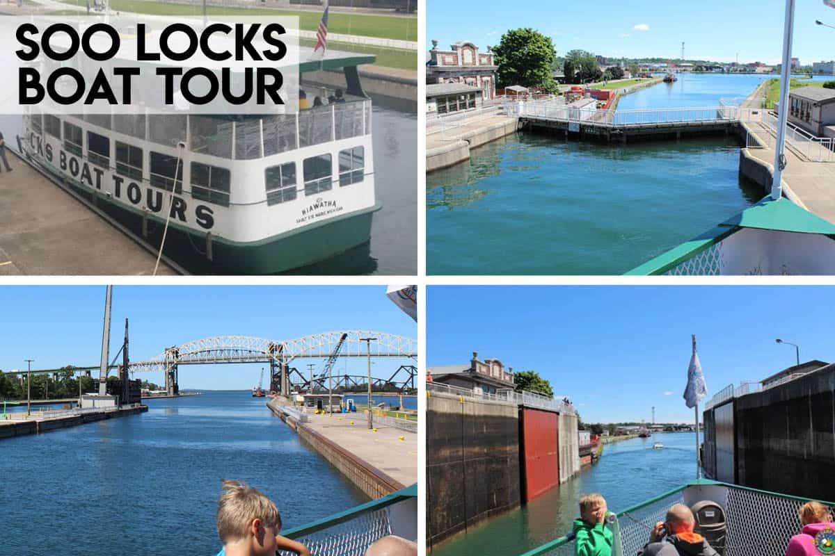 Going through the Soo Locks on a Boat