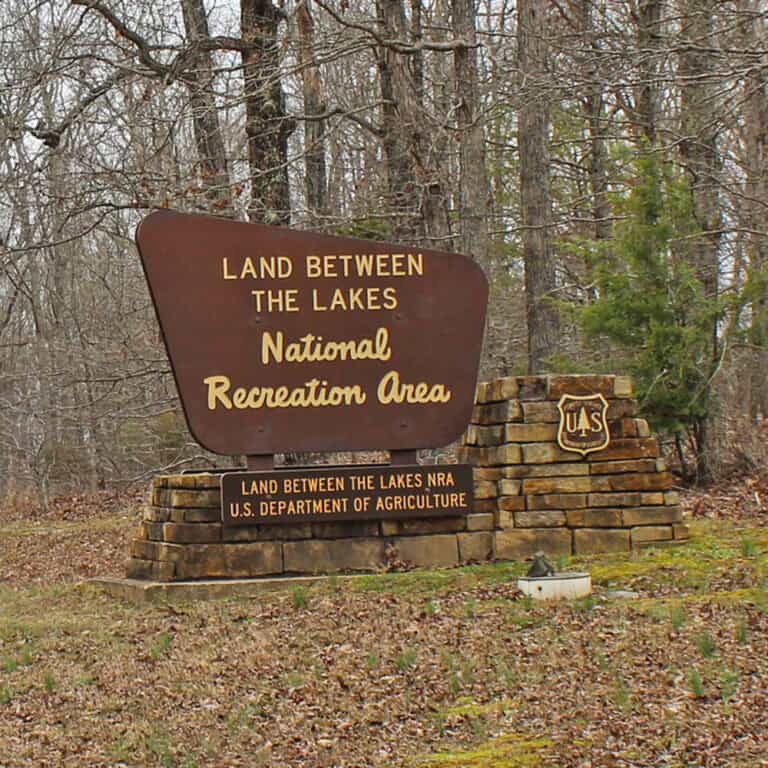 Land Between the Lakes National Recreation Area sign