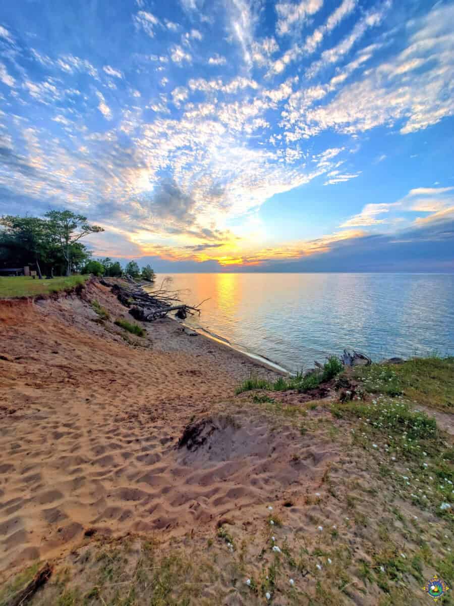 Sunset at McLain State Park Michigan