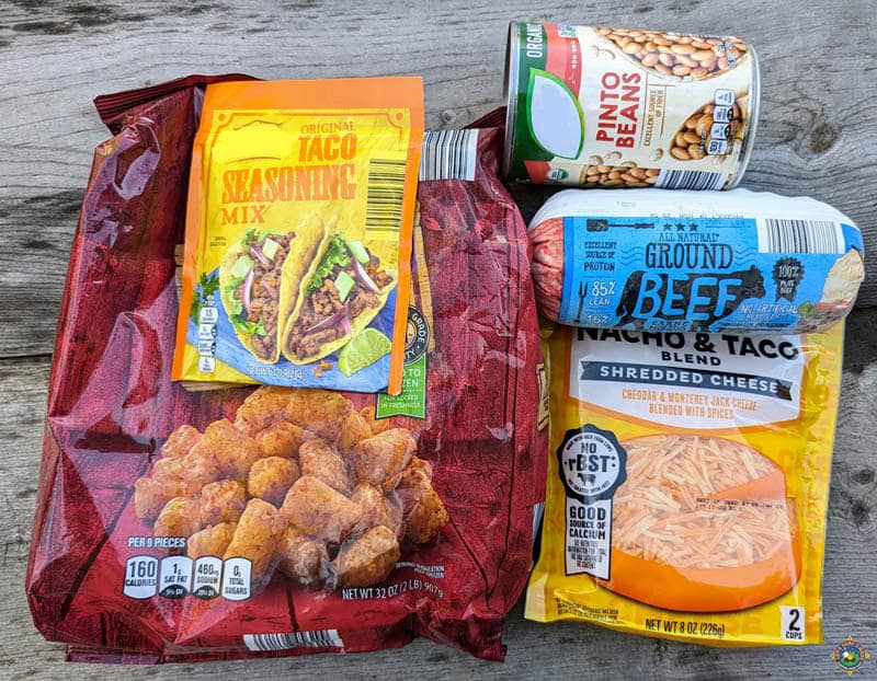 Grilled Totchos Ingredients