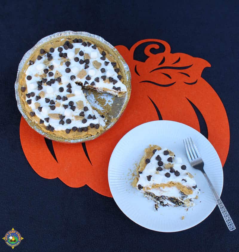 No Bake S'more Pumpkin Fluff Pie Recipe