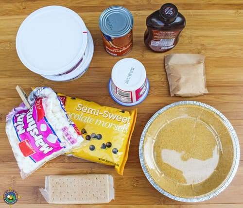 S'more Pumpkin Fluff Pie Ingredients