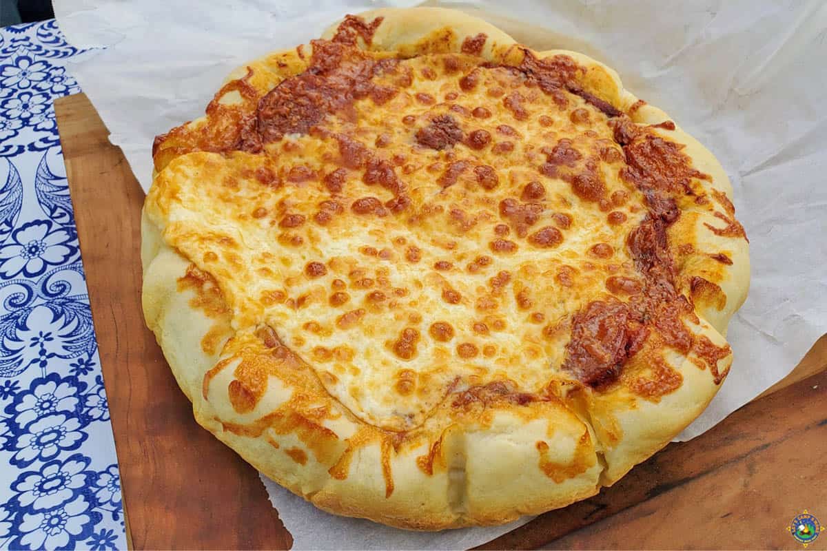 thick crust homemade pizza