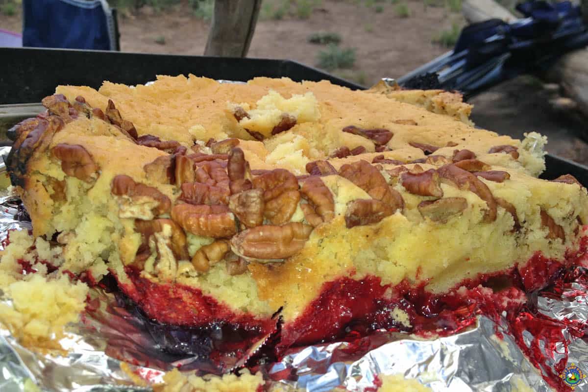 Dump Cake with pecans