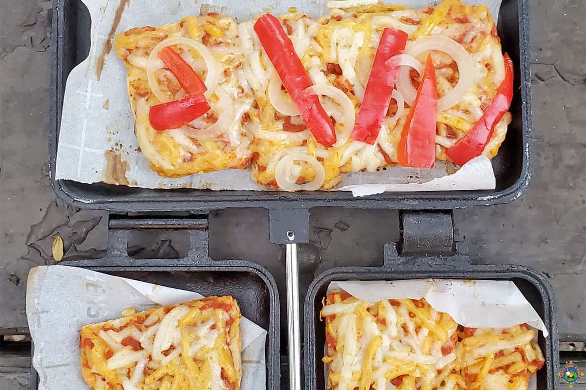Frozen Pizza in a pie iron