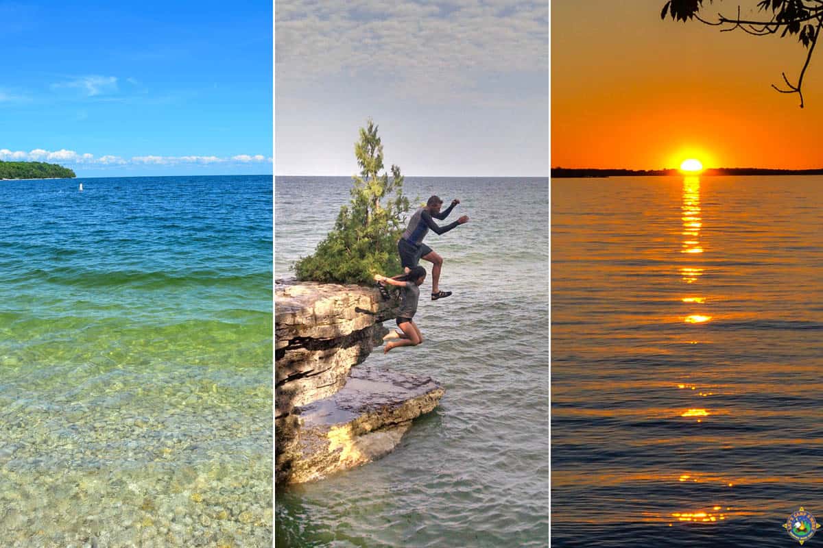 Lake Michigan images taken in Door County