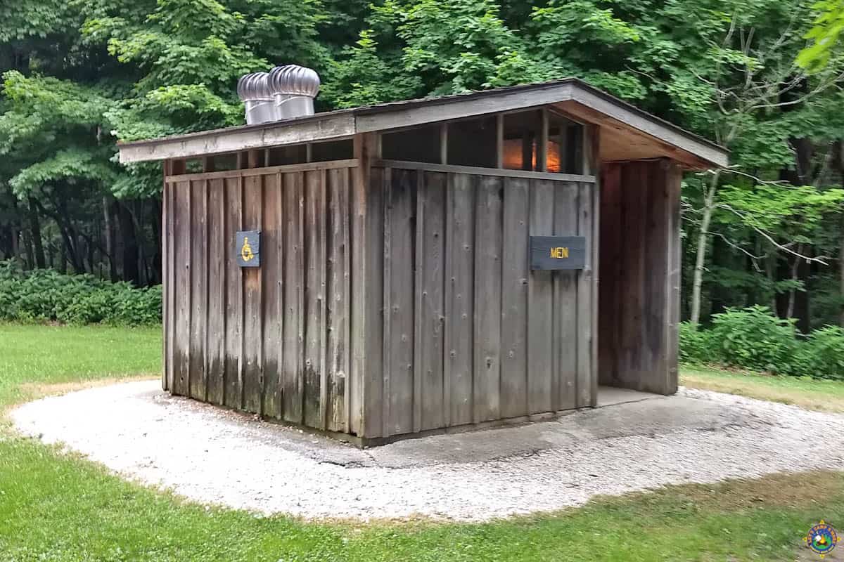campground pit toilet