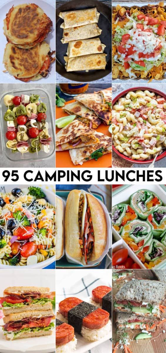 12 different camping lunch ideas