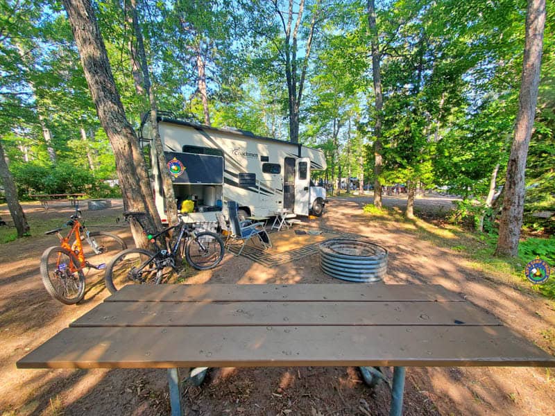 East Campground at Fort Wilkins Historic State Park site 56