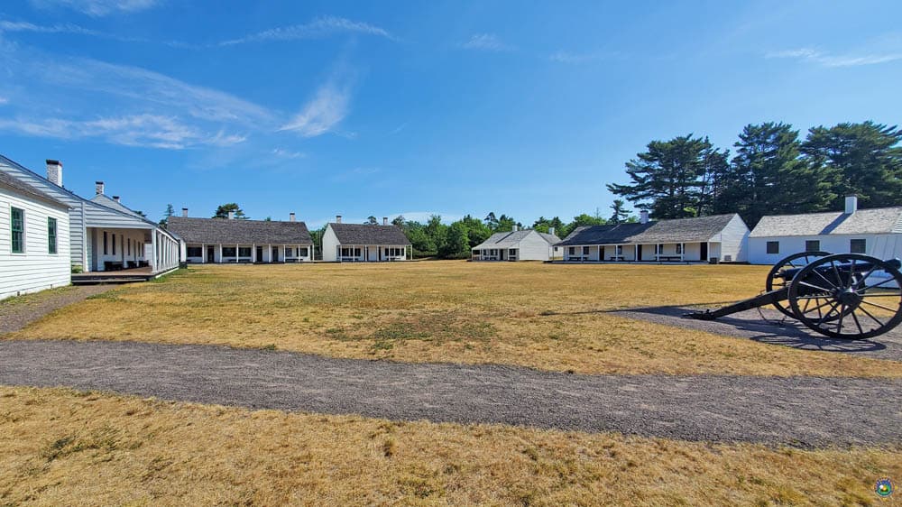 Old buildings at Ft Wilkins