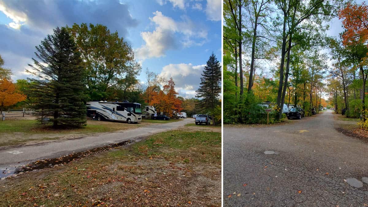 Van Buren State Park Campground Roads