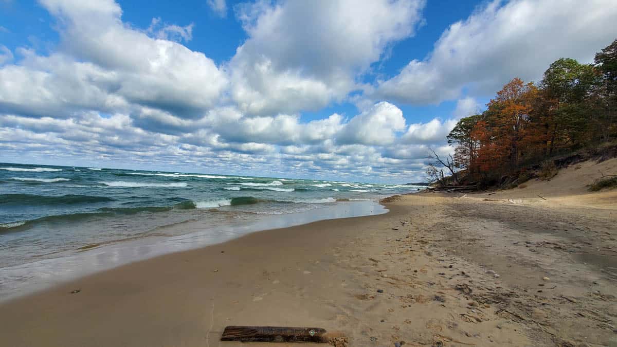 Van Buren State Park Beach looking north