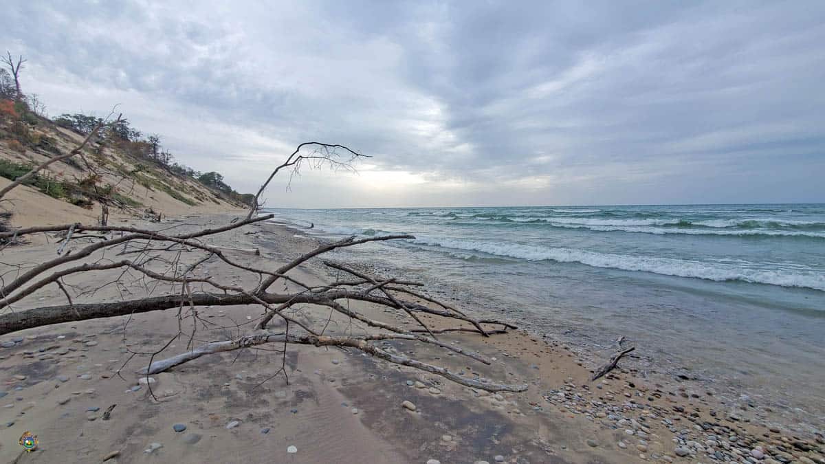 Van Buren State Park Beach looking south