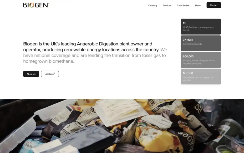 Biogen WordPress website