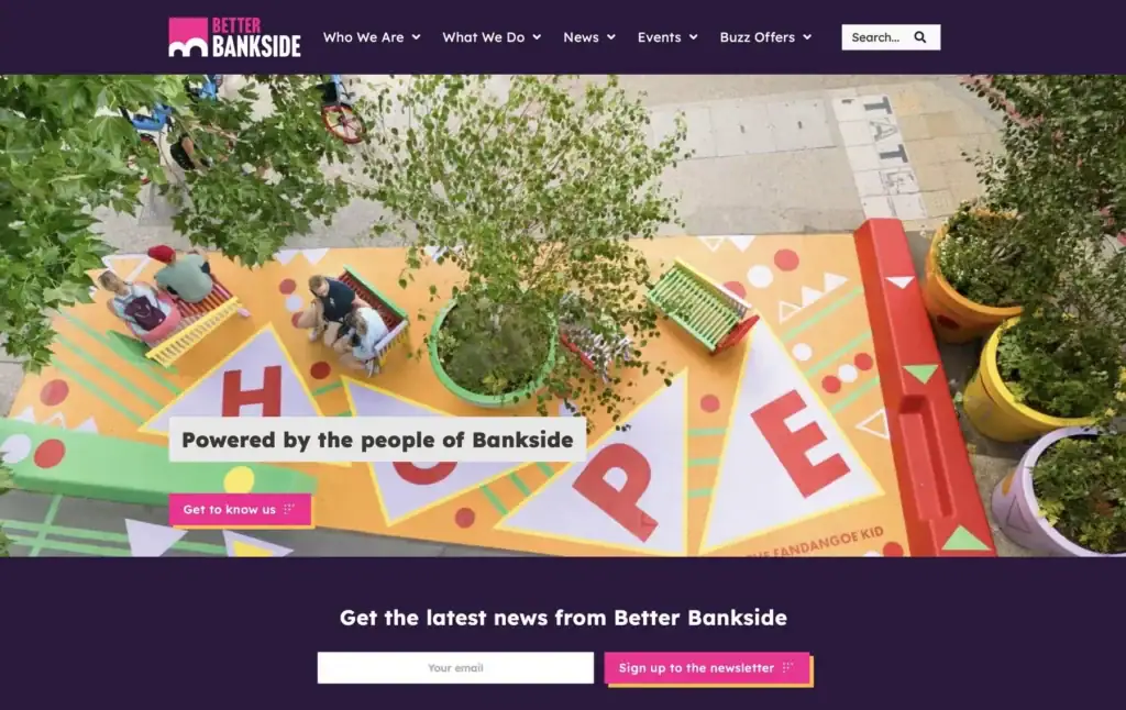 Better Bankside WordPress website