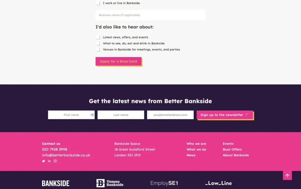 Better Bankside WordPress website third-party API integration