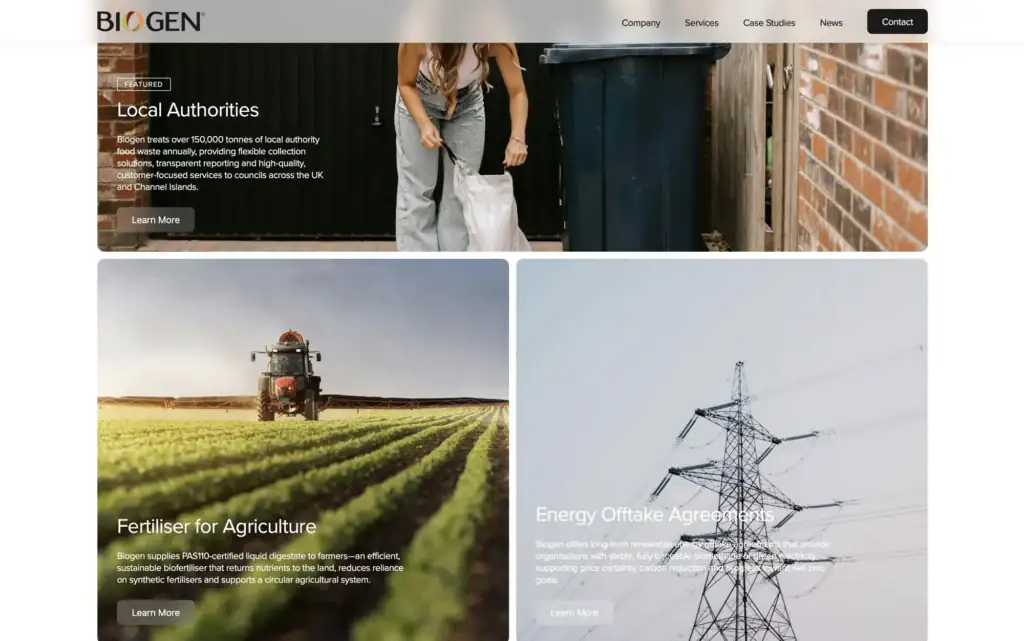 Biogen services grid